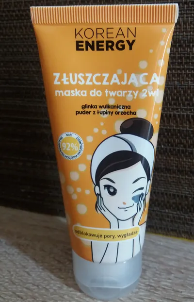 Korean Energy Złuszczająca maska do twarzy 2 w 1