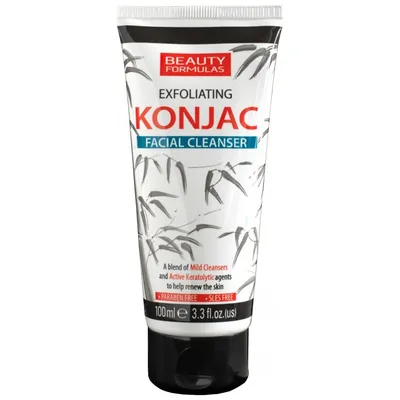 Beauty Formulas Exfoliating Konjac Facial Cleanser (Złuszczający żel oczyszczający do twarzy)