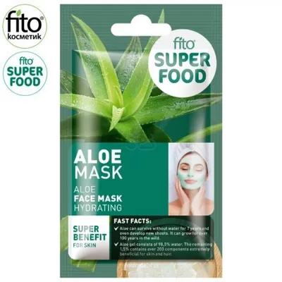 Fitokosmetik Fito Superfood, Nawilżająca maseczka do twarzy `Aloes`