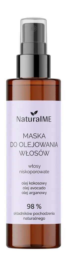NaturalME Maska do olejowania włosów włosy niskoporowate