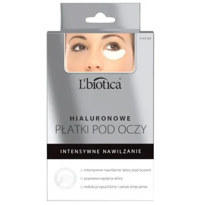 L'biotica Hialuronowe płatki pod oczy 'Intensywne nawilżenie'
