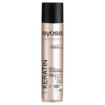 Syoss Keratin Style Perfection, Hairspray (Lakier do włosów)