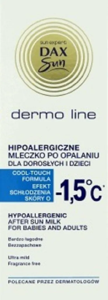 Dax Sun Dermo Line, Hipoalergiczne mleczko po opalaniu dla dorosłych i dzieci -1,5°C