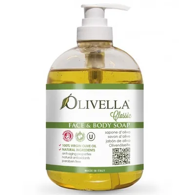 Olivella Face & Body Soap (Mydło w płynie do twarzy i ciała 100% oliwy z oliwek)