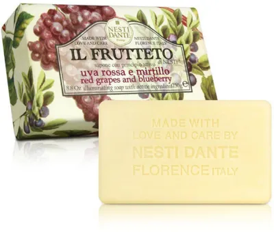 Nesti Dante Il Frutteto, Red Grapes & Blueberry Natural Soap (Naturalne mydło toaletowe `Czerwone winogrono & jagoda`)