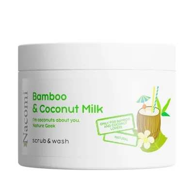 Nacomi Bamboo & Coconut Milk Scrub & Wash (Piankowy peeling o zapachu bambusa i mleka kokosowego)