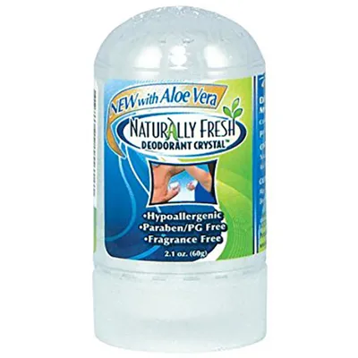 TCCD International Naturally Fresh, Bezzapachowy dezodorant roll - on z kryształem mineralnym i aloesem