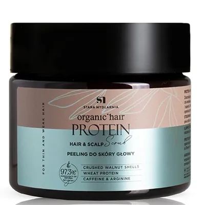 Stara Mydlarnia Organic Hair, Protein, Peeling do skóry głowy wzmacniający