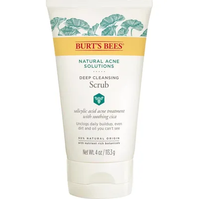 Burt's Bees Natural Acne Solutions, Pore Refining Scrub (Peeling zmniejszający pory do cery trądzikowej)