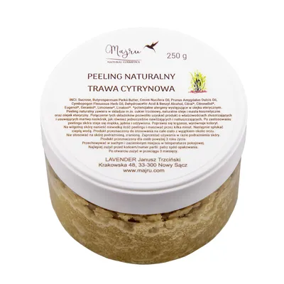 Majru Peeling naturalny `Trawa cytrynowa`