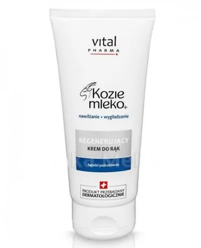 V. Laboratories (Saraya) Vital Pharma +, Kozie mleko+,  Regenerujący krem do rąk