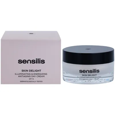 Sensilis Skin Delight, Illuminating & Energizing Antiaging Day Cream SPF 15 (Rozświetlający i rewitalizujący przeciwzmarszczkowy krem na dzień)