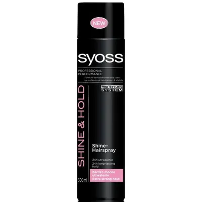 Syoss Shine & Hold, Hair Spray (Ekstramocny lakier do włosów)