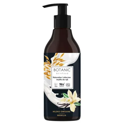 Botanic Skin Food Mleczne mydło do rąk `Mleko owsiane i wanilia`