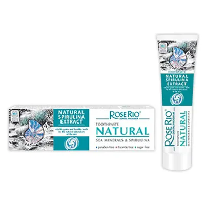 BioFresh Cosmetics Rose of Bulgaria, Toothpaste Natural Sea Minerals & Spirulina (Pasta do zębów z minerałami z Morza Czarnego i spiruliną)