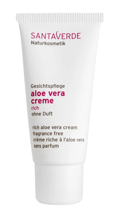 Santaverde Aloe Vera Cream Rich Fragrance Free (Bogaty odżywczy krem w wersji bezzapachowej)