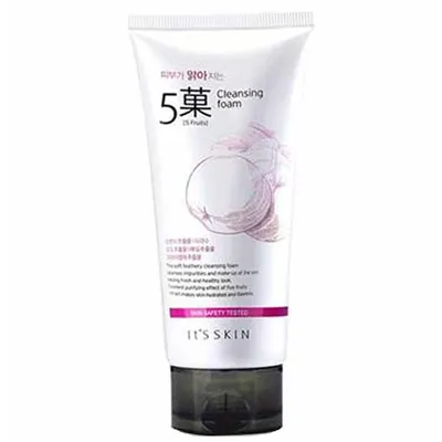 It's Skin 5 Frruits Cleansing Foam (Owocowa rozświetlająca pianka do mycia twarzy)