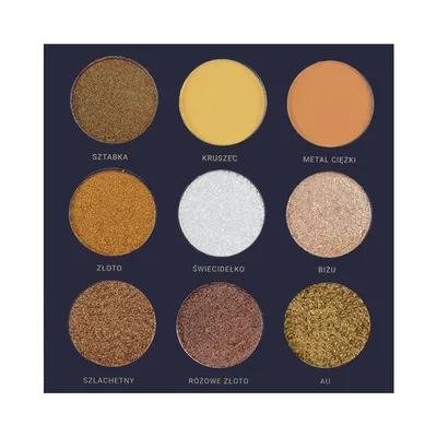 Glam Shop GlamBOX, Paleta cieni do oczu `Gorączka złota`