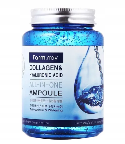 FarmStay Collagen & Hyaluronic Acid All-In-One Ampoule (Ampułka do twarzy z kolagenem i kwasem hialuronowym)