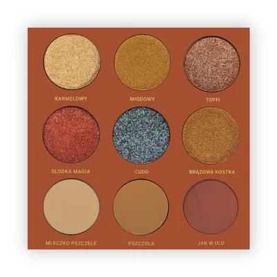 Glam Shop GlamBOX, Paleta cieni do oczu `Karmel Cud Miód`