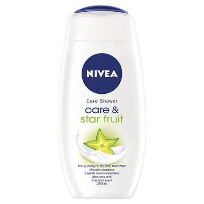 Nivea Care & Star Fruit, Pielęgnujący żel pod prysznic (nowa wersja)