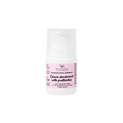 Mawawo Natural Cosmetics Cream Deodorant with Postbiotics (Dezodorant w kremie z postbiotykami)