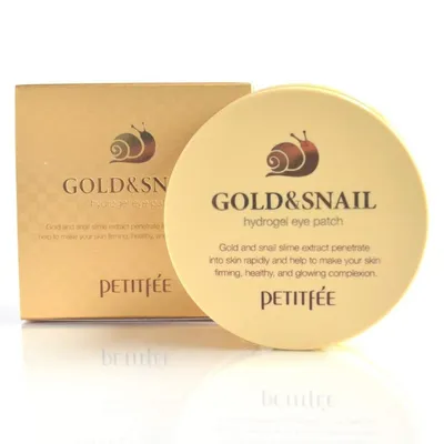 Petitfee Gold & Snail Eye Patch (Hydrożelowe płatki pod oczy)