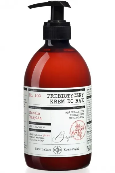Bosqie Naturalny prebiotyczny krem do rąk `Morela i Bazylia`