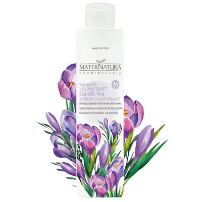 MaterNatura Balsamo Volumizzante Capelli Fini ai Fiori di Zafferano (Nawilżająca odżywka z kwiatem szafranu)