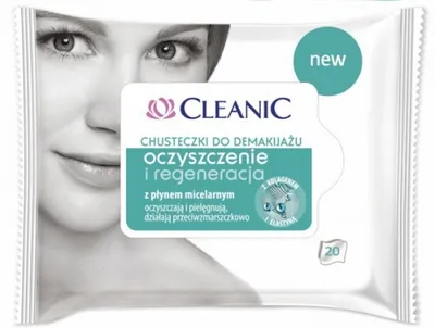 Cleanic Chusteczki do demakijażu `Oczyszczenie i regeneracja`