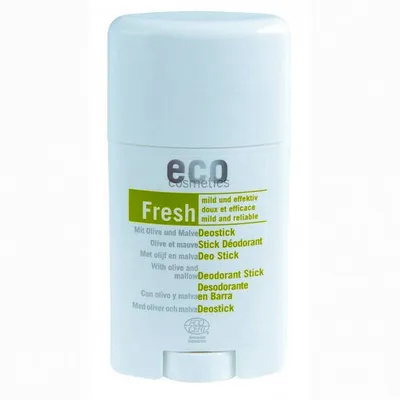 Eco Cosmetics Fresh Deodorant Stick with Olive and Mallow (Dezodorant w sztyfcie z liściem oliwnym i malwą)
