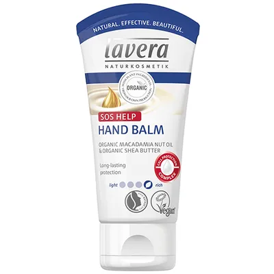 Lavera SOS Help, Hand Balm (Intensywny krem - maska do rąk z bio-olejem z makadamia i masłem shea)