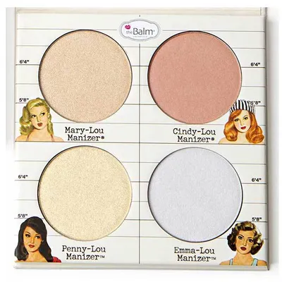 The Balm The Lou Manizer'sQuad, Highlighter Quad (Paleta rozświetlaczy)