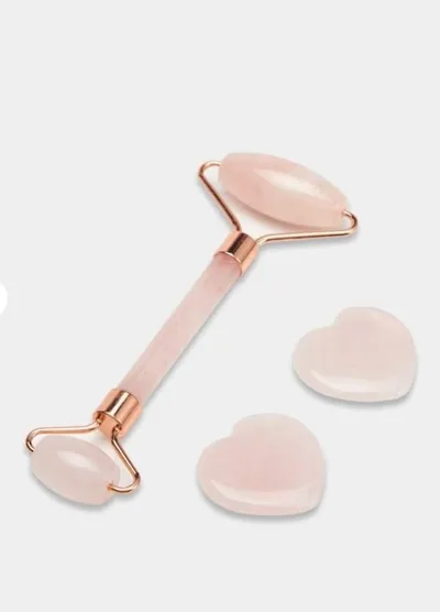 Sinsay Face Roller Set (Masażer do twarzy i kamienie Gua Sha)