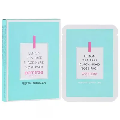 Borntree Lemon Tea Tree Black Head Nose Pack (Paski oczyszczające pory nosa)