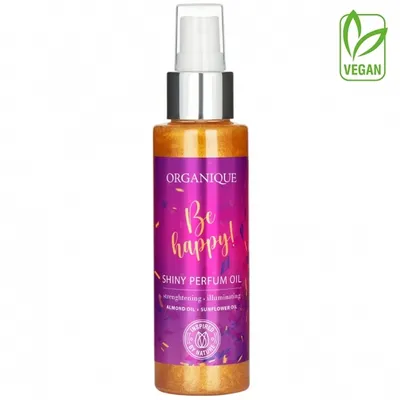 Organique Be Happy, Shinny Perfume Oil (Rozświetlający suchy olejek do ciała)
