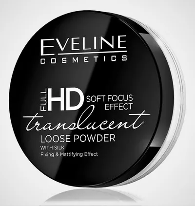Eveline Cosmetics Full HD, Transculent Loose Powder Fixing & Mattifying with Silk (Puder utrwalający)