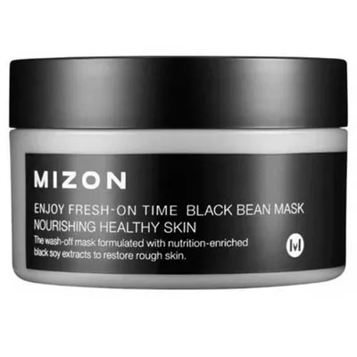 Mizon Enjoy Fresh-On Time, Nourishing Healthy Skin, Black Bean Mask (Odżywcza fasolowa maska do twarzy)