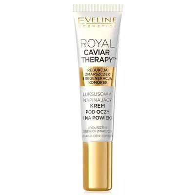 Eveline Cosmetics Royal Caviar Therapy, Luksusowy napinający krem pod oczy i na powieki SPF 10