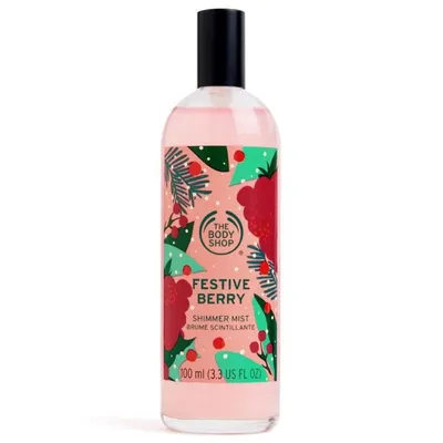 The Body Shop Shimmer Mist Berry (Rozświetlająca mgiełka do ciała `Świąteczna żurawina`)