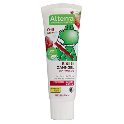 Alterra Kinder Zahngel Bio Himbeere (Żel do zębów dla dzieci 'Malina Bio')