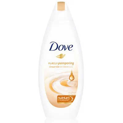 Dove Purely Pampering Cream Oil Shower Gel (Żel pod prysznic z kremowymi olejkami) (stara wersja)