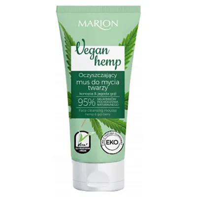 Marion VeganHemp, Oczyszczający mus do mycia twarzy `Konopia & jagoda goji`