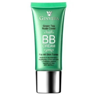 Ginvera Green Tea, Nude Cover BB Cream SPF30 PA++ (Krem BB z zieloną herbatą)
