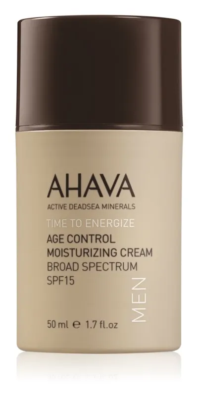 Ahava Dead Sea Minerals, Time To Energize Men, Age Control Moisturizing Cream SPF 15 (Odmładzający krem nawilżający)