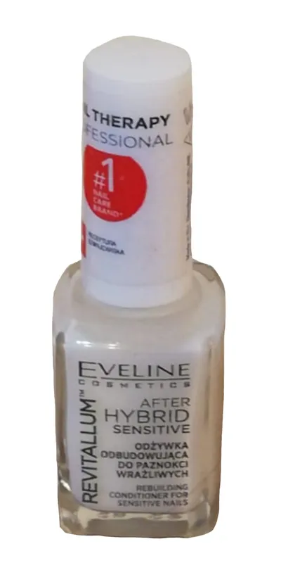 Eveline Cosmetics Nail Therapy Professional, Revitalum After Hybrid Sensitive, Odżywka odbudowująca do paznokci wrażliwych