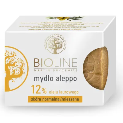 Bioline Mydło Aleppo 12% oleju laurowego do skóry normalnej i mieszanej
