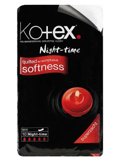 Kotex Night Time Maxi, Podpaski higieniczne na noc