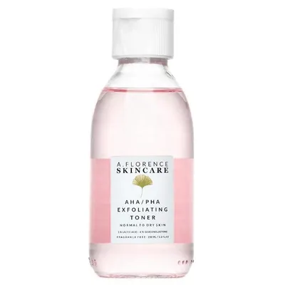 A.Florence Skincare AHA/PHA Exfoliating Toner With 5% Lactic Acid + 4% PHA (Złuszczający tonik z kwasami AHA i PHA)