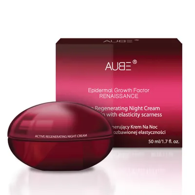 AUBE Epidermal Growth Factor Renaissance, Active Regenerating Night Cream (Regenerujący krem na noc do skóry cienkiej i pozbawionej elastyczności)